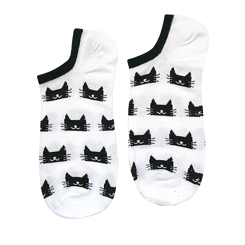 Носки "Кошки" (черные)