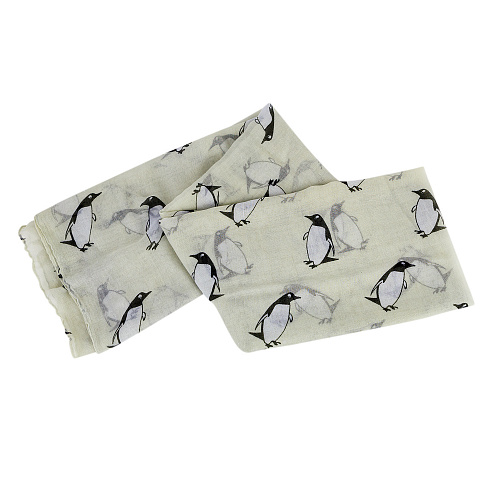 Шарф "Penguins" (мятный)