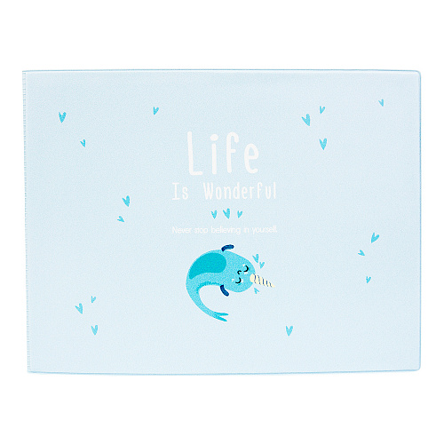 Обложка на зачетную книжку "Life is unicorn-fish"