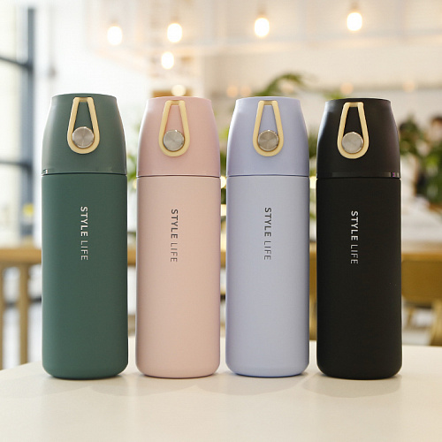 Термос "Style life" (розовый)