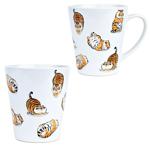 Кружка латте малая "Тигры"