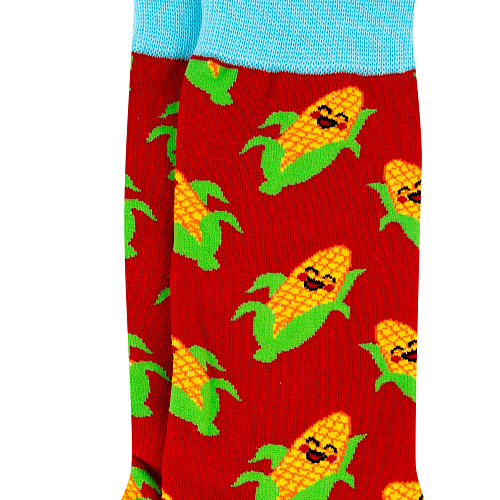 Носки "Кукуруза" (красные)