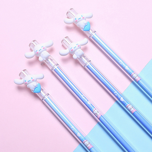 Ручка "Зайка-ушастик" (голубое сердечко)