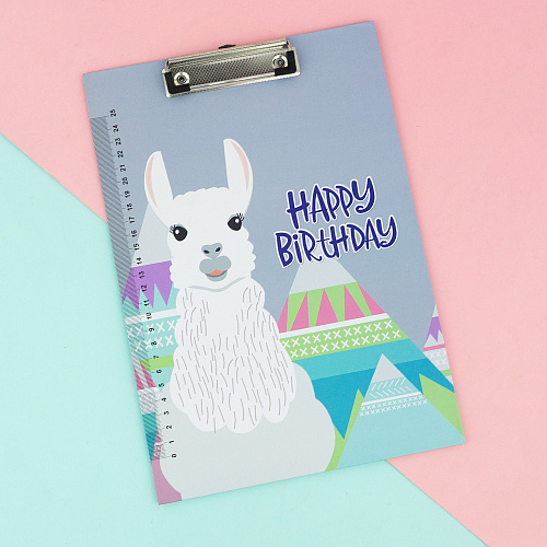 Папка-планшет "Llama" (серый)