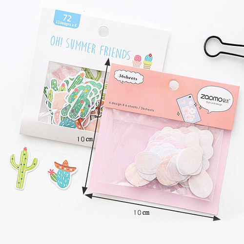 Набор стикеров "Ассорти" (кактусы)