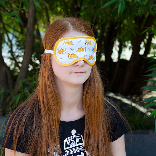 Маска для сна "Корги"