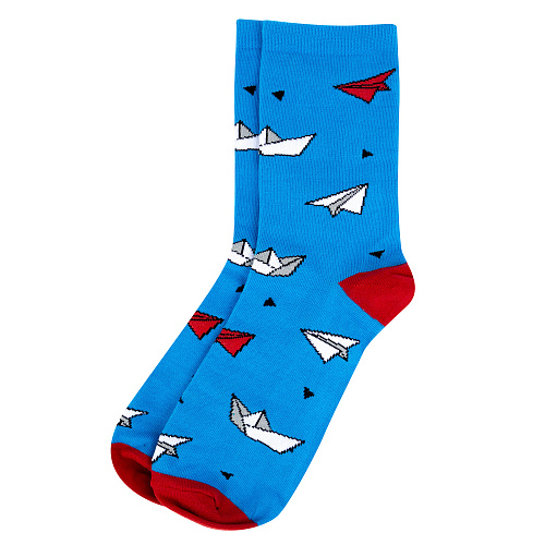 Носки "Бумажные самолетики", разм.40-45