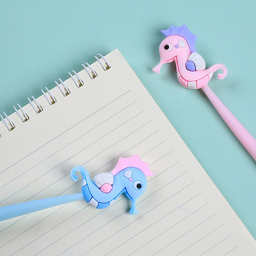 Ручка "Морской конек" голубой с розовым