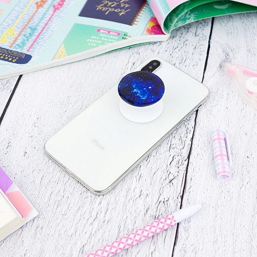 Держатель для телефона/попсокет "Планета" синяя