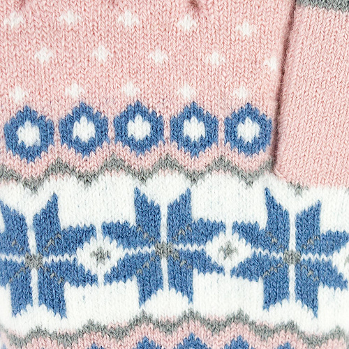 Перчатки сенсорные "Норвежские", розовые