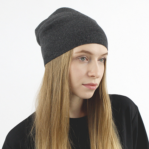 Шапка "Бини" темно-серый