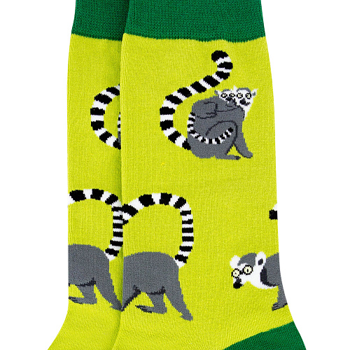 Носки "Лемуры" (зеленые)