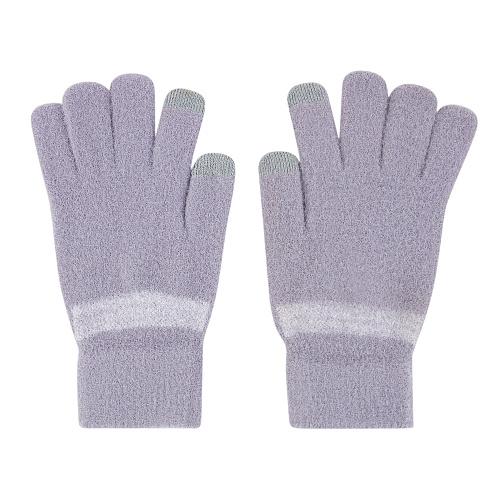 Перчатки сенсорные "Мордочки", серые