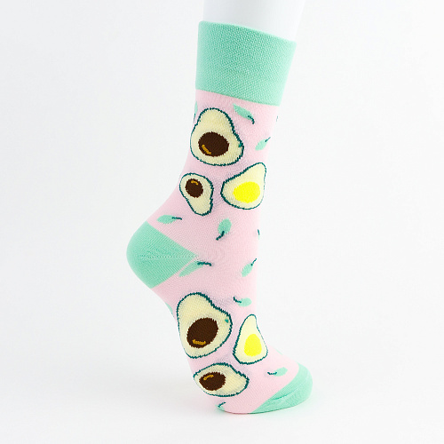 Носки "Kawaii avocado", разм.35-39