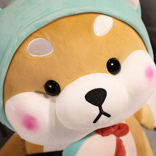 Игрушка-подушка "Корги в кигуруми" голубой 24см