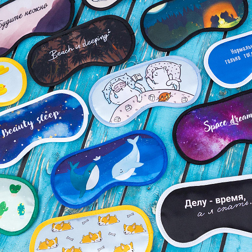 Маска для сна "Корги"