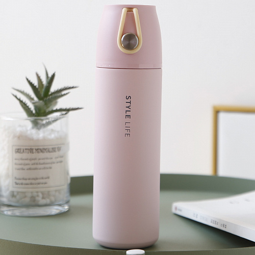 Термос "Style life" (розовый)