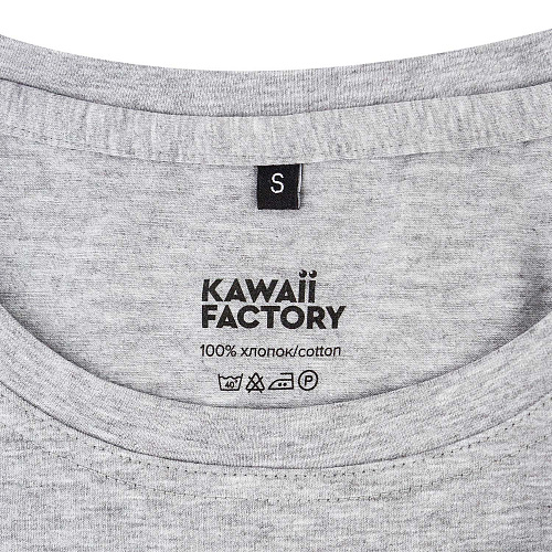 Футболка , "Давай не будем", серая