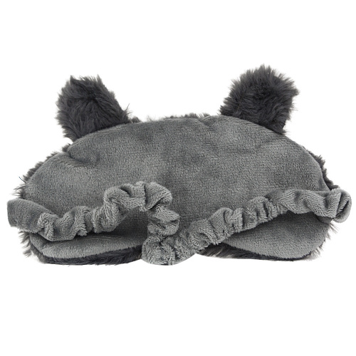 Маска для сна "Сонный кот" (серая)