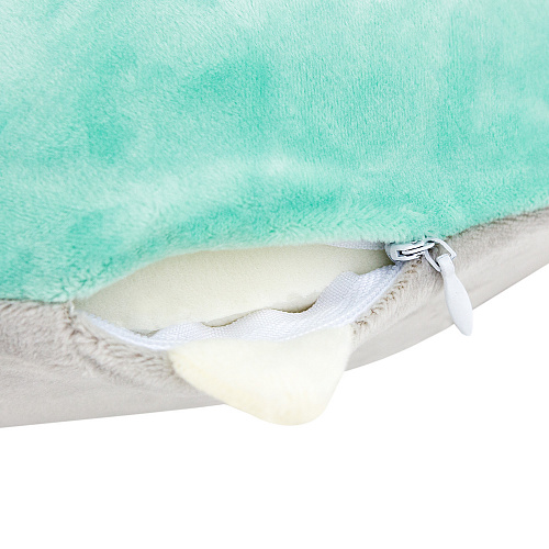 Подушка для путешествий "Единорог спит", Memory Foam  (серый)