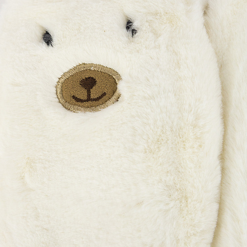 Варежки-медведи (белые)