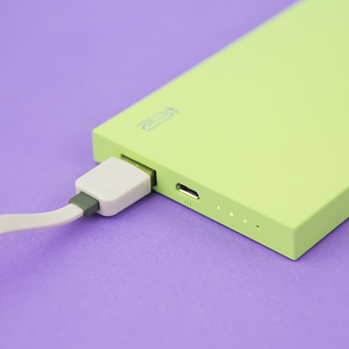 Зарядное устройство-аккумулятор "Однотонное" (салатовое)