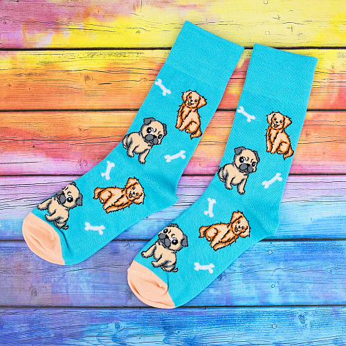 Носки "Собачки", разм.35-39