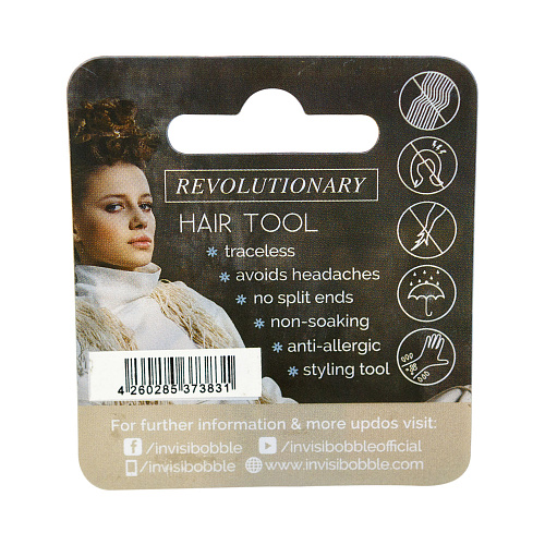 Best Резинка-браслет для волос invisibobble NANO (с подвесом) True Black