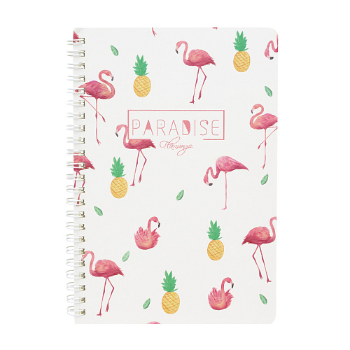 Тетрадь "Pink Flamingo" (ананасы)