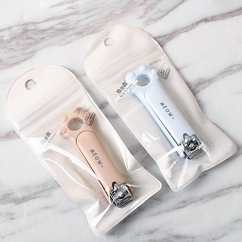 Клиппер для ногтей "Коготки" голубой