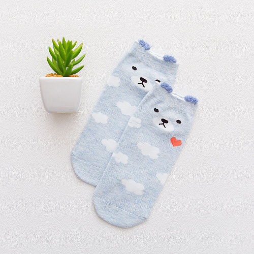 Носки "Зверушки" (голубые)