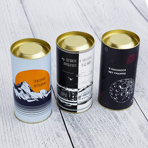 Носки в тубусе (2 пары) "Темное и Светлое", разм.40-45