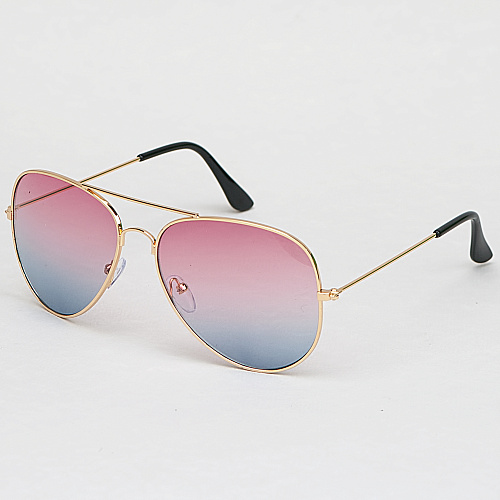 Очки "Aviator Mirror" (розово-голубые)