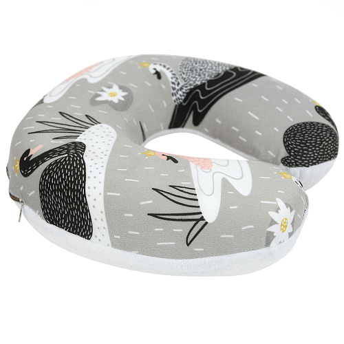 Подушка для путешествий "Лебеди", Memory Foam