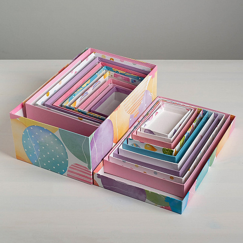 Подарочная коробка «Happy Birthday», 14 х 8,4 х 4,5 см (фламинго)