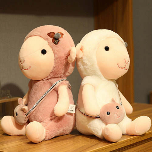 Игрушка-подушка "Овечка Тилли" (в розовом), 35 см
