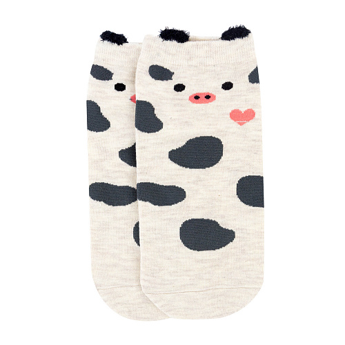 Носки "Зверушки" (черно-белые)