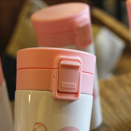 Термостакан "Фламинго и кактус"