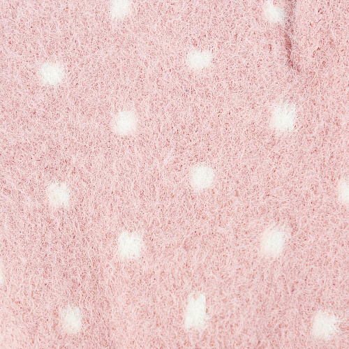 Перчатки сенсорные "Горошки", розовые