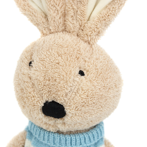 Игрушка-подушка "Зайка в голубом свитере" 45см