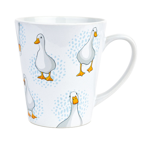 Кружка латте малая "Гуси"