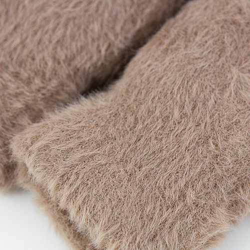 Варежки "Котики" (коричневые)