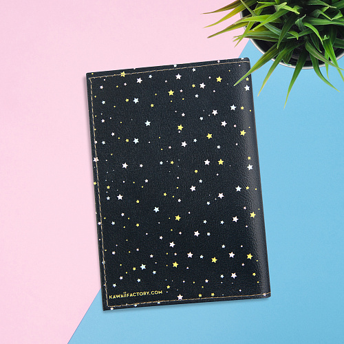 Обложка для паспорта "Dance of stars" (кожа)