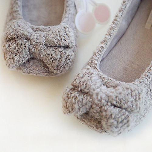 Тапочки-балетки "Плюшевые"