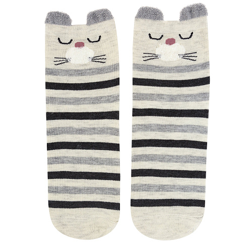 Носки "Gray" (серо-черные в полоску)