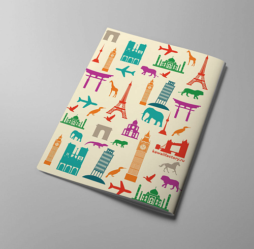 Обложка для паспорта "Travel" белая