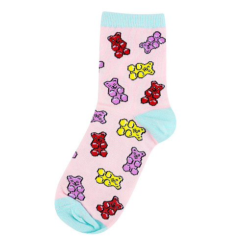 Носки "Мишки на розовом", разм.35-39