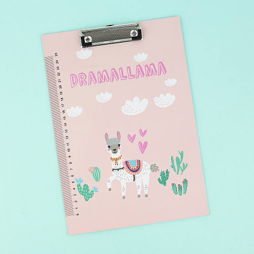 Папка-планшет "Llama" (розовый)