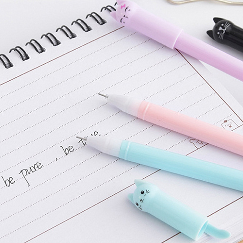 Ручка "Happy cat" (голубая)