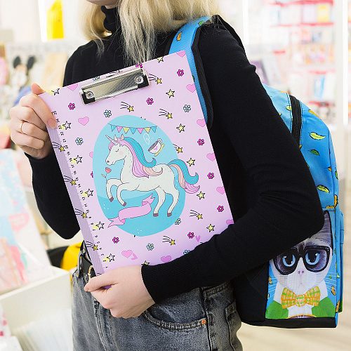 Папка-планшет "Unicorn" (розовый)